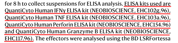 使用了欣博盛生物的ELISA试剂盒产品